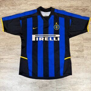 Inter Milan Home 2000/2001 Nike Football Shirt Soccer Jersey Size M